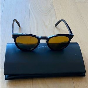 COPY - YSL Sunglasses shiny black yellow tint 138 slim